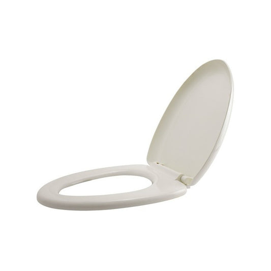 Tapa Asiento Alongado Caída Lenta Blanca Bone