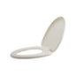 Tapa Asiento Alongado Caída Lenta Blanca Bone