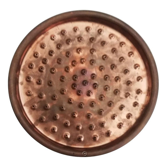 Ducha Circular Conica Vintage Cobre Antiguo 20 Cm