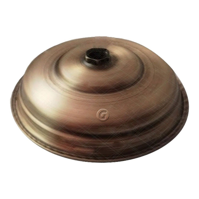 Ducha Circular Con Tubo A Pared Y Registro Cobre Antiguo