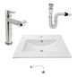 Kit Placa Lavamanos 61*46.5cm+griferia Agua Fria+push Flex.8