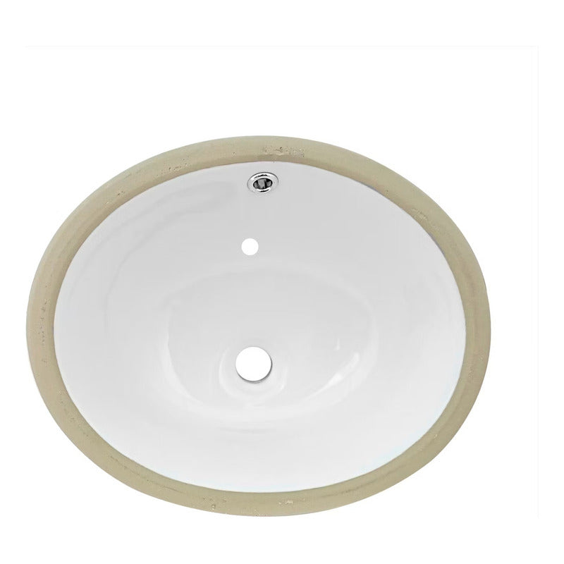 Lavamanos Blanco De Empotrar En Porcelana 5508