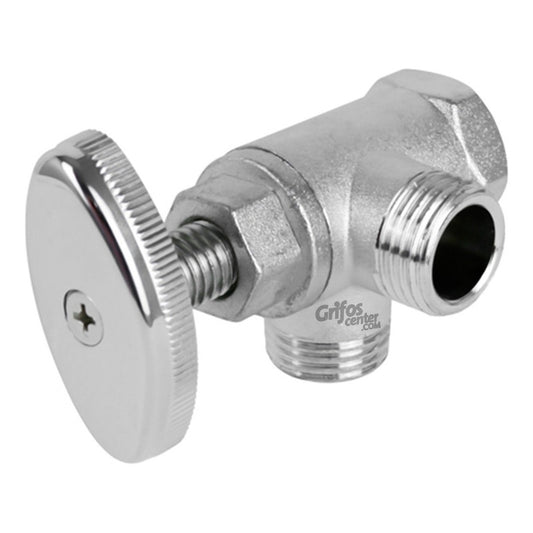 Registro Doble Zinc De 1/2