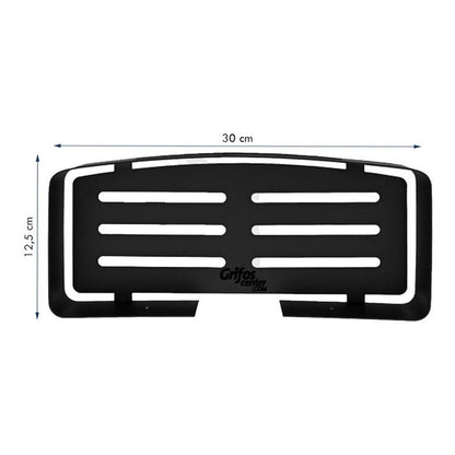 Repisa Para Baño Rectangular Negra