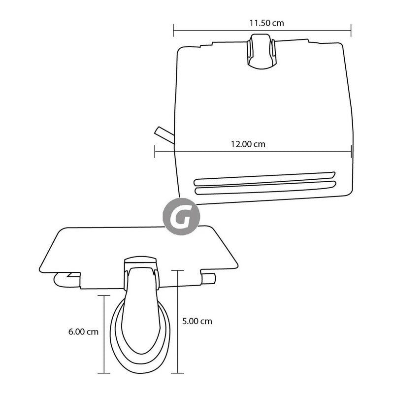 Papelera Porta Rollo