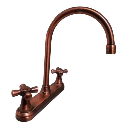 Mezclador Lavaplatos Vintage 8 Pulgadas En Abs Cobre Antiguo