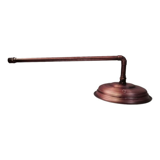 Ducha Vintage 18cm Cobre Antiguo Con Tubo 40cm