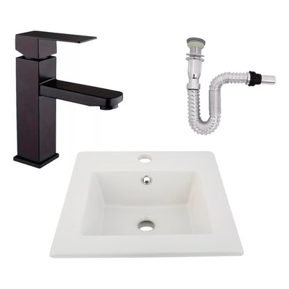 Kit Placa Lavamanos 41cm+griferia Monocontrol+push Flex28