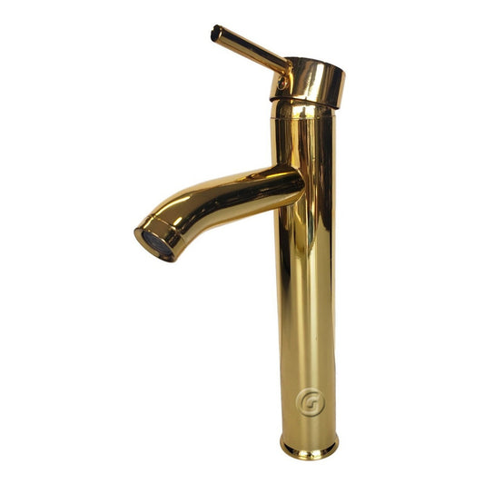 Llave Lavamanos Grifo En Bronce Vintage Acabado Oro Laton