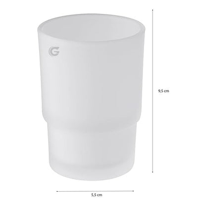 Repuesto Plato Jabonera + Vaso Cepillera Transparente/opaco