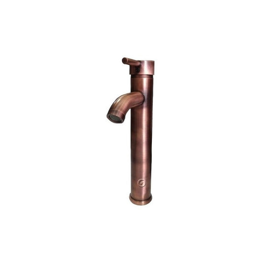 Griferia Monocontrol Alto Lavamanos Cobre Antiguo