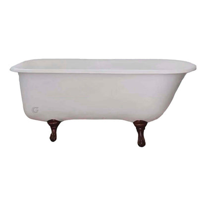 Tina Bañera Cipres Patas Fenix Vintage 1,40mt X 65 X 60cm