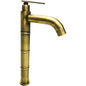 Griferia Lavamanos Acero Bamboo Vintage Bronce Antiguo Claro