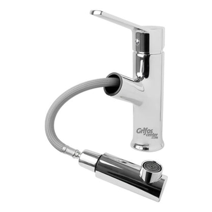 Mezclador Lavamanos Cuerpo En Laton Cromado