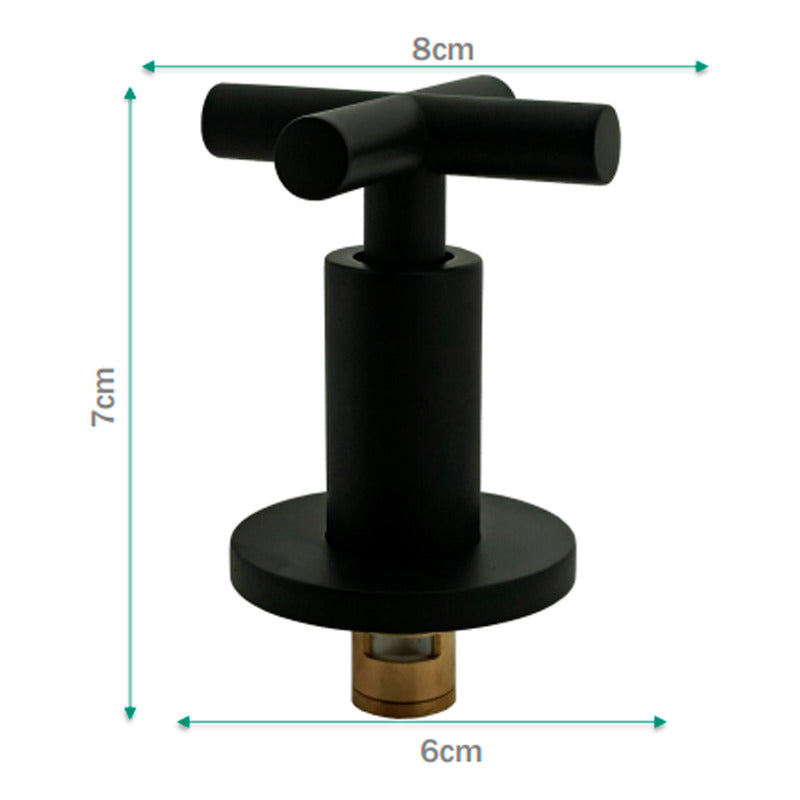 Registro Para Ducha Color Negro