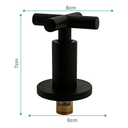 Registro Para Ducha Color Negro