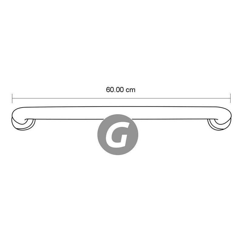 Barra Seguridad Vintage Bronce Antiguo 60cm
