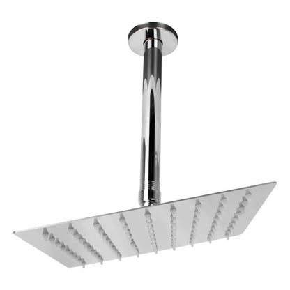Kit Regadera Tubo Techo, Ducha 30cm- Acero Brillado-lluvia