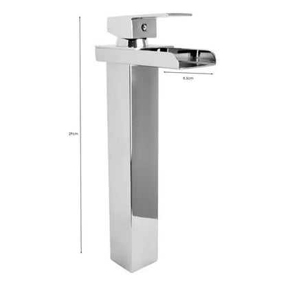 Mezclador Lavamanos Acero Inoxidable Cromado