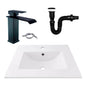 Kit Placa Lavamanos 51*46,5cm+griferia Monocon.+push Negro2