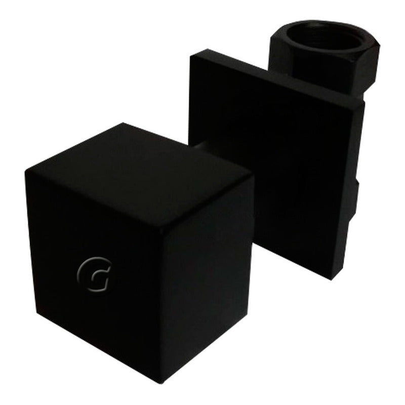 Registro Cuadrado Para Ducha Color Negro