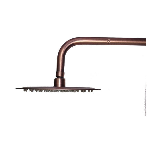 Ducha Slim 30cm Cobre Antiguo Con Tubo ,vitage