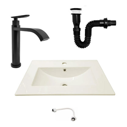 Combo Placa Lavamanos 61*46,5cm+grifo Agua Fria+push Negro1