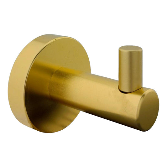 Perchero Sencillo Para Baño Aluminio Dorado Cepillado Jade