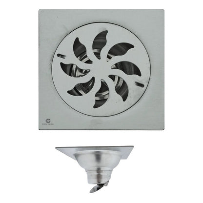 Rejilla De Piso Cuadrada 10cm En Acero