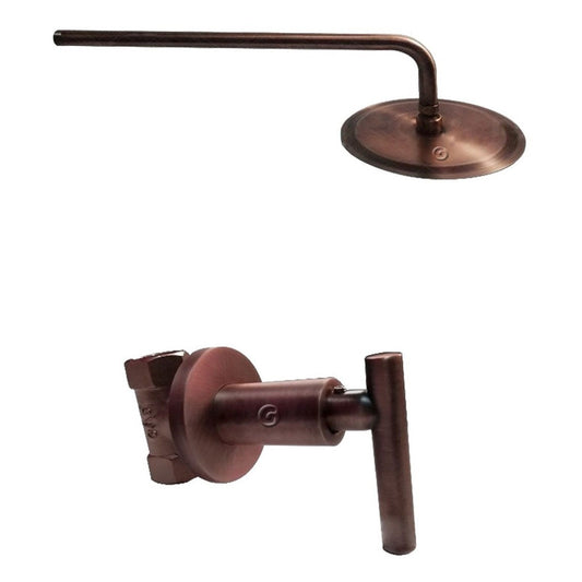 Registro Ducha Vintage Cobre Antiguo Con Ducha