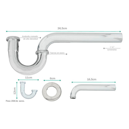 Combo Lavamanos Canoa+griferia Monocontrol+push+sifon Gf6