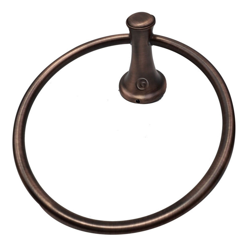 Toallero De Baño Aro Vintage  Acabado Cobre Antiguo
