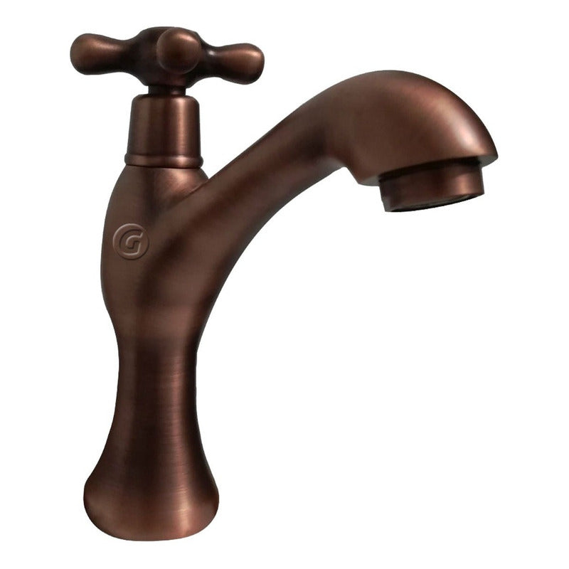 Griferia Vintage Cobre Antiguo Chorro De Agua Fria