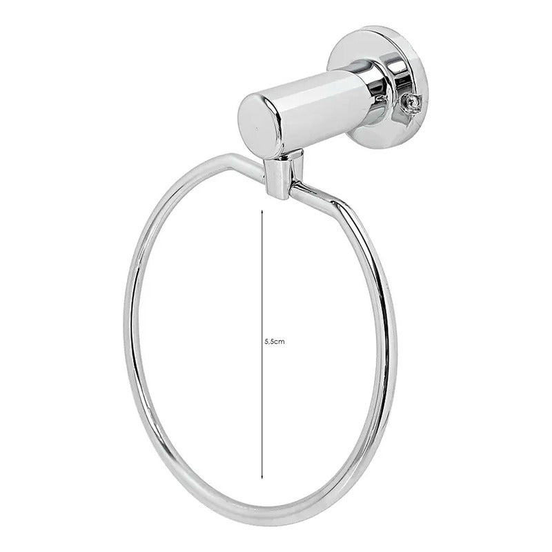 Juego Accesorios Baño 6 Piezas Cromo