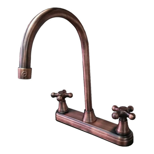 Griferia Mezclador Lavaplatos 8 Pulgadas Cobre Antiguo