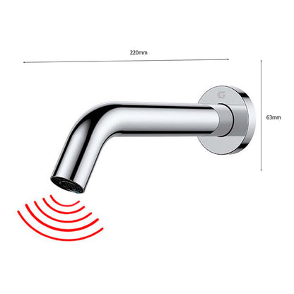 Griferia Llave Sensor Lavamanos Pared Institucional