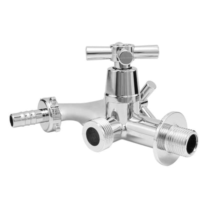 Llave Grifería Para Lavadora En Abs Cromada