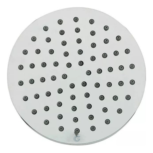 Ducha Redonda En Plástico Cromado 6 PuLG.