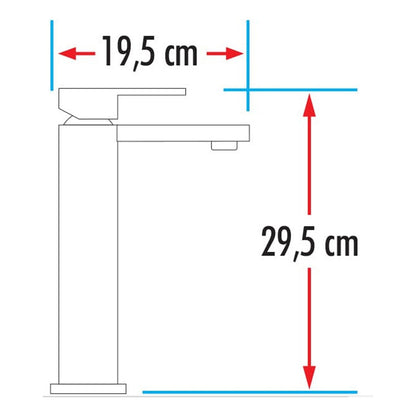 Grifería Mezclador Lavamanos Acero Inoxidable Negro Mate