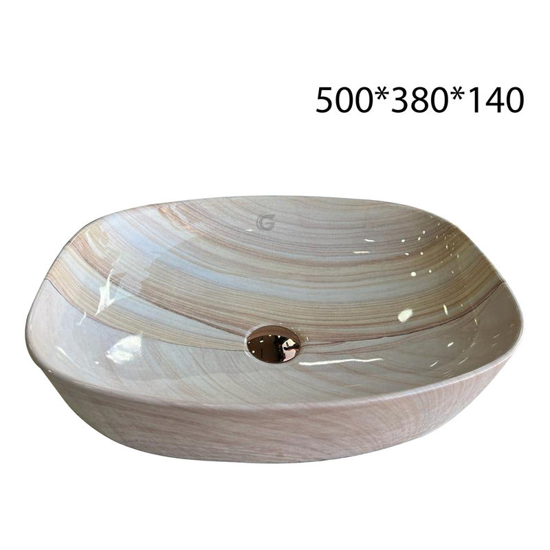 Lavamanos Rectangular Marmol Brillante