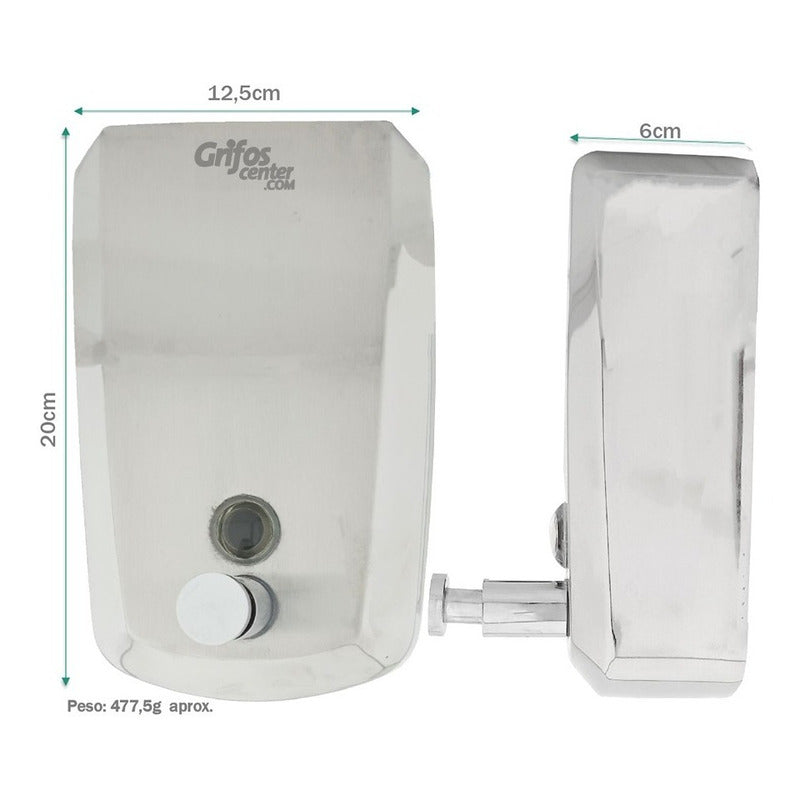 Dispensador Jabon Pared Acero 304 1000ml