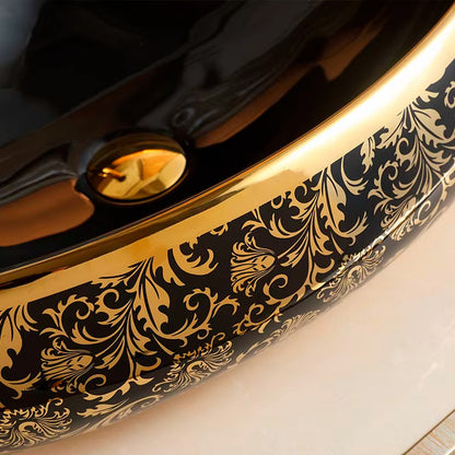 Lavamanos En Porcelana Ovalado Blanco 42*30*15.5cm