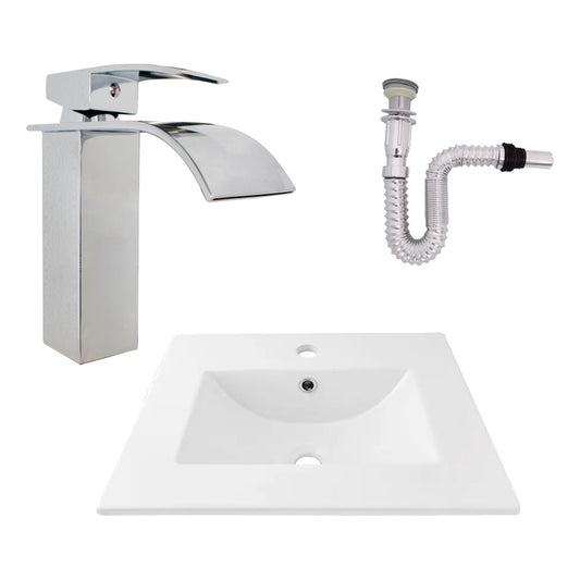 Kit Placa Lavamanos 51*40cm+griferia Monocontrol+push Flex22