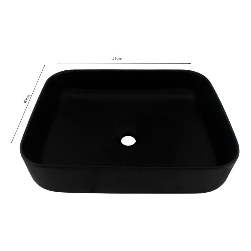 Lavamanos Rectangular Negro Opera Black