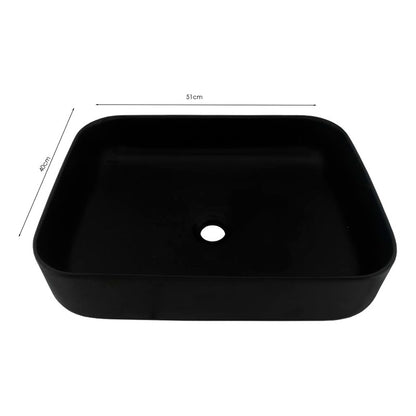 Lavamanos Rectangular Negro Opera Black