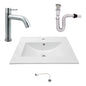 Kit Placa Lavamanos 61*46.5cm+griferia Agua Fria+push Flex.7