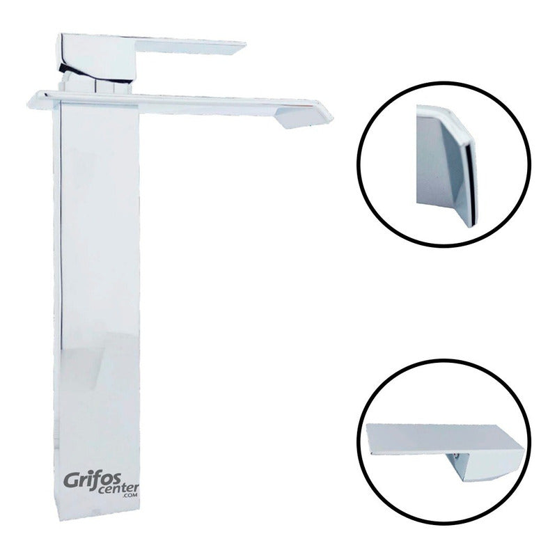 Grifería Monocontrol Lavamanos Cuello Recto Cascada