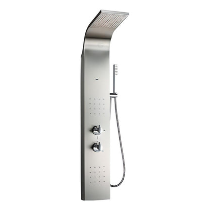 Torre Ducha Satín - Regadera Con Teleducha E Hidromasaje