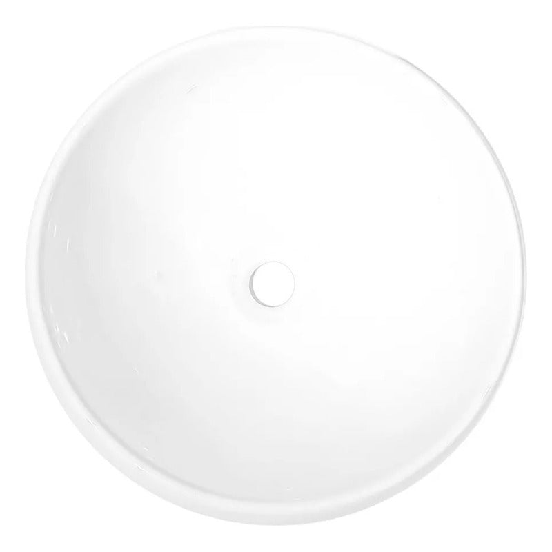 Lavamanos De Sobreponer En Ceramica Blanco 16*39cm