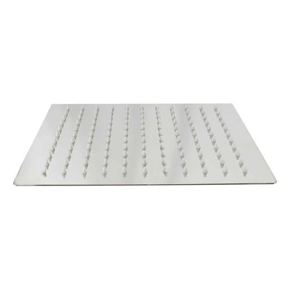 Kit Grifería Agua Fría-ducha Cuadrada Satín 20cm-monocontrol